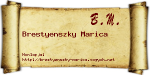 Brestyenszky Marica névjegykártya